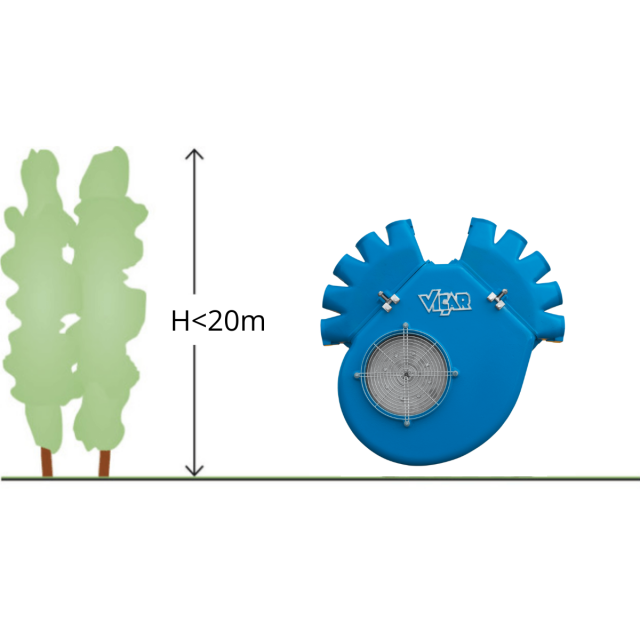 H < 20m
