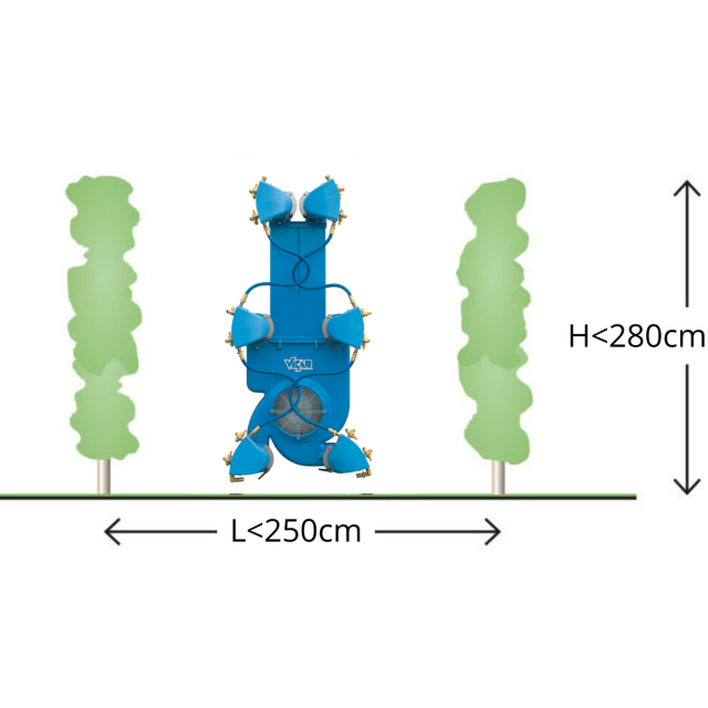 L < 250cm - H < 280cm